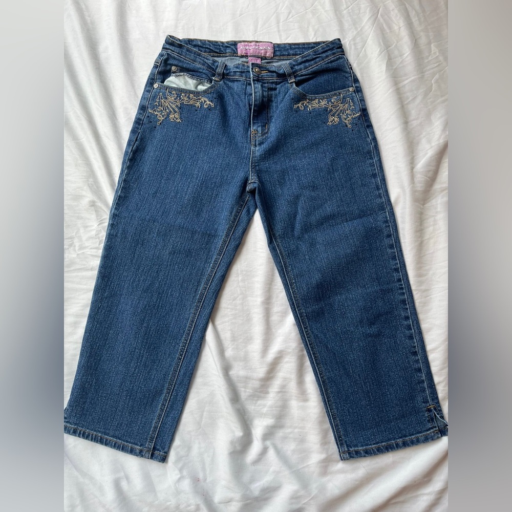 Denim capri